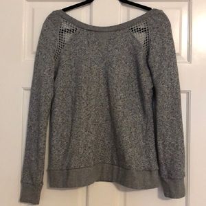 NWOT Lorna Jane Gray Open Back Sweatshirt